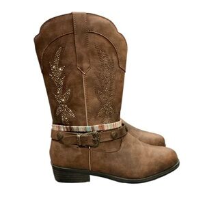 Authentic Rodeo Ropers girls western cowboy boots sz 4